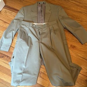 Tan suit